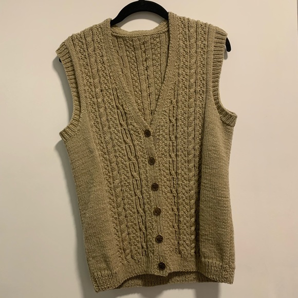 100% wool vintage sweater vest - Picture 1 of 3